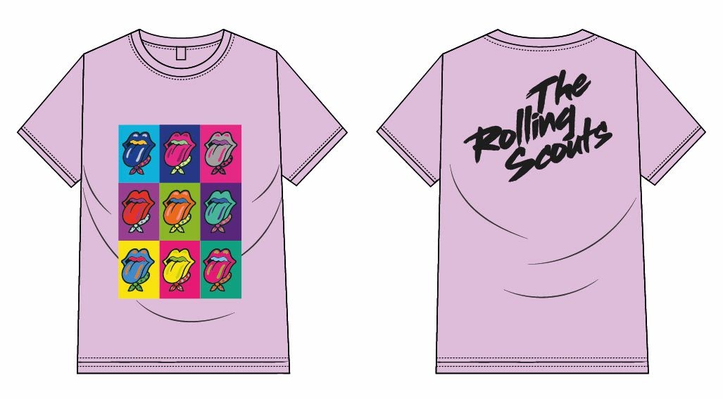 T-shirt rosa "The Rolling Scouts" special edition